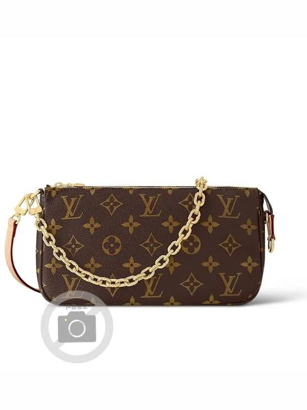 Pochette Accessoires Chain Monogram Shoulder Bag Brown - LOUIS VUITTON - BALAAN 2