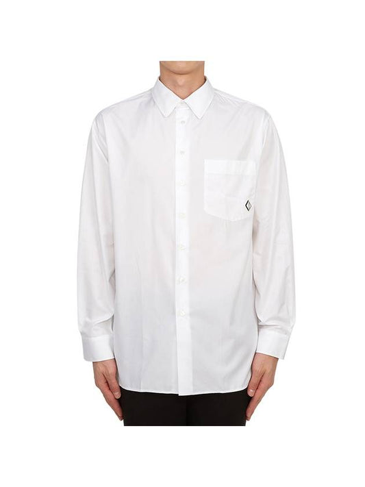 CD Diamond Over Long Sleeve Shirt White - DIOR - BALAAN 2