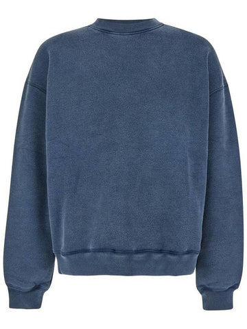 Blue Crewneck Sweatshirt With Logo Embroidery In Cotton Man - AXEL ARIGATO - BALAAN 1