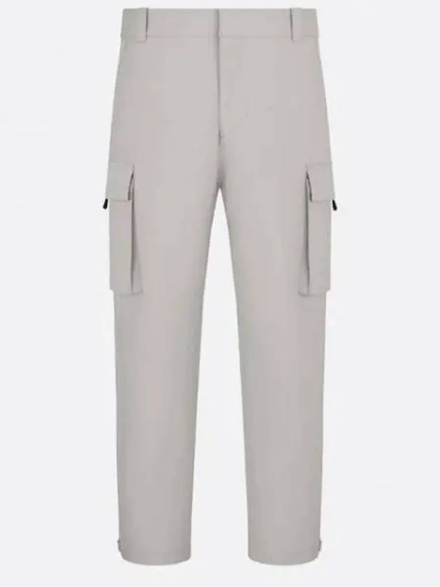 Cotton Gabardine Cargo BaGGy Pants Grey - DIOR - BALAAN 2