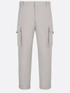 Cotton Gabardine Cargo BaGGy Pants Grey - DIOR - BALAAN 2