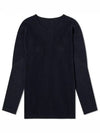 Pleated Long Sleeve T-Shirt Navy - ISSEY MIYAKE - BALAAN 1