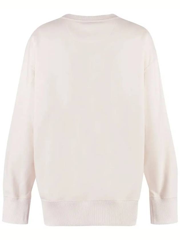 Women's Zipper Pocket Signature Logo Sweatshirt Cream - FENDI - BALAAN 4