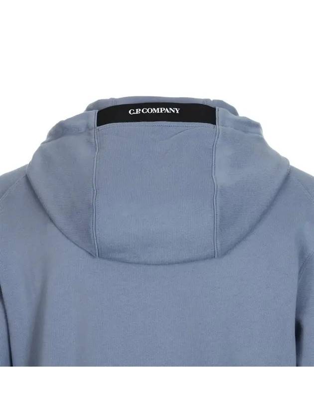 Lens Wappen Pocket Hoodie Blue - CP COMPANY - BALAAN 8