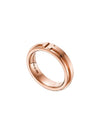 T Narrow Ring Rose Gold - TIFFANY & CO. - BALAAN 1