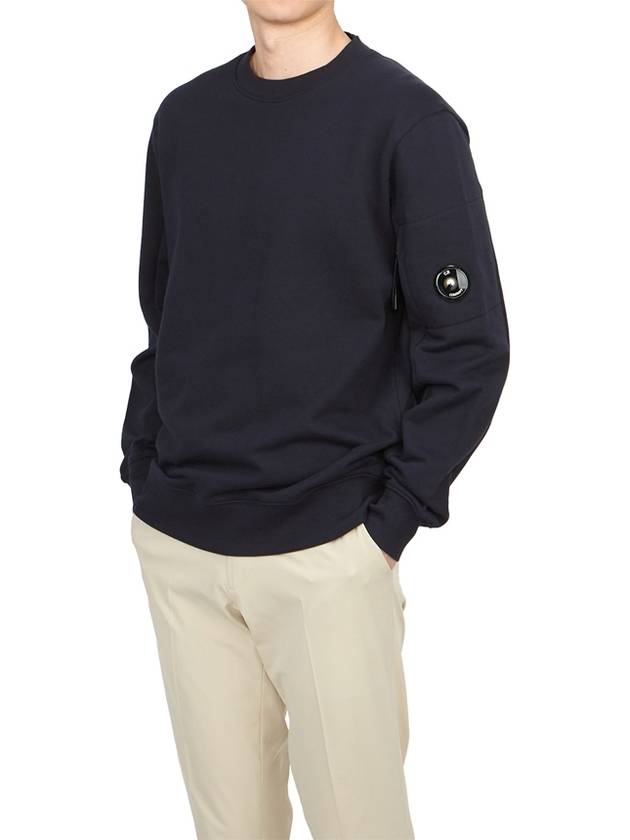 Diagonal Raised Fleece Sweatshirt Navy - CP COMPANY - BALAAN 6