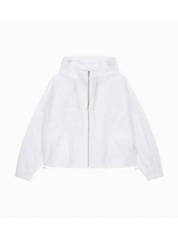 JEANS Women s White Packable Windbreaker J223342 YAF - CALVIN KLEIN - BALAAN 1