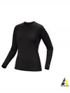 Women's Rho Merino Wool LS Crew Long Sleeve T-Shirt Black - ARC'TERYX - BALAAN 2