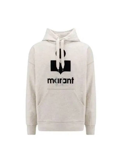 Miley Logo Cotton Hoodie Grey - ISABEL MARANT - BALAAN 2