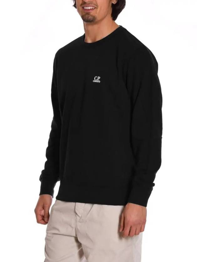 11Th Anniversary Logo Crew Neck Sweatshirt Black - CP COMPANY - BALAAN 5