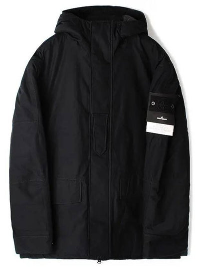 Ghost Piece Nylon Hooded Jacket Black - STONE ISLAND - BALAAN 2