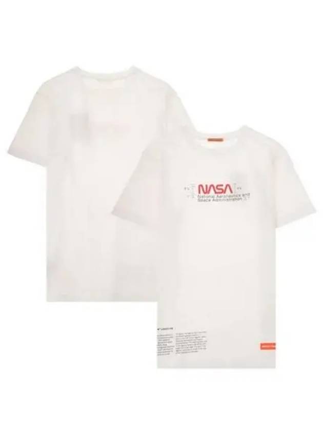 Nasa Manual Regular Fit Short Sleeve T-Shirt White - HERON PRESTON - BALAAN 2