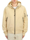 Pro-Tech Ribbed Hooded Jacket Beige - CP COMPANY - BALAAN 3