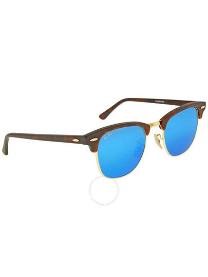 Ray Ban Clubmaster Flash Lenses Blue Unisex Sunglasses RB3016 114517 49 - RAY-BAN - BALAAN 2