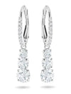 Stilla Attract Crystal Hoop Earrings Silver - SWAROVSKI - BALAAN 3