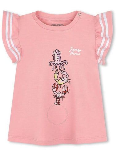 Kenzo Girls Logo-Print Cotton Dress Set, Size 9M - KENZO - BALAAN 1