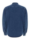 De Coeur Embroidered Denim Long Sleeve Shirt Blue - AMI - BALAAN 3