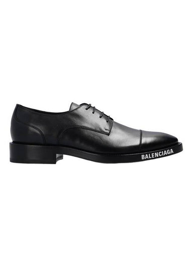 Logo Lettering Sole Lace Up Derby Black - BALENCIAGA - BALAAN 1