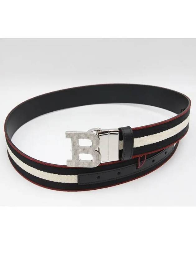 Men's B Buckle Double-Sided Leather Belt - BALLY - BALAAN 3