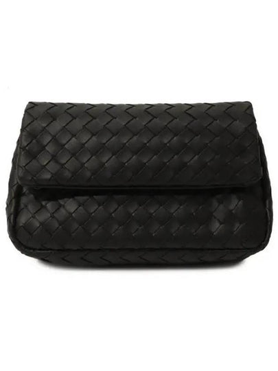 Intrecciato Chain Shoulder Bag Black - BOTTEGA VENETA - BALAAN 2