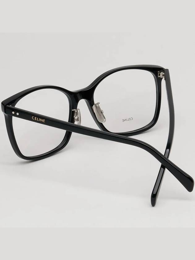 Eyewear Logo Square Eyeglasses Black - CELINE - BALAAN 5