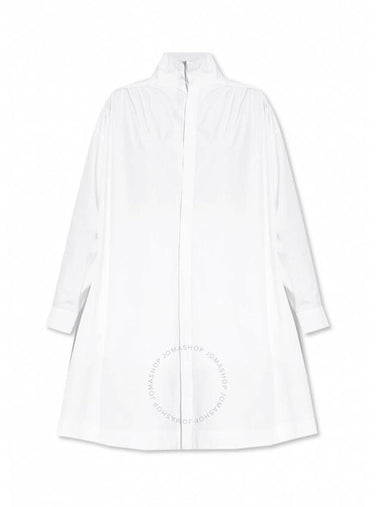 Alaia Ladies White Cotton Shirt With Slit, Brand Size 36 (US Size 4) - ALAIA - BALAAN 1