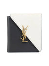 Color Block Fold Half Wallet - SAINT LAURENT - BALAAN 2