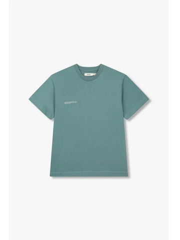 Unisex 365 Midweight T Shirt Blue Green - PANGAIA - BALAAN 1