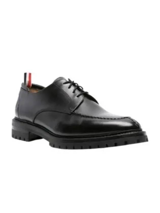 Almond Toe Leather Derby Black - THOM BROWNE - BALAAN 2