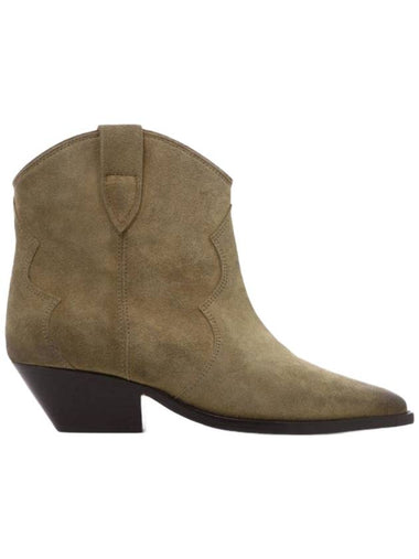 Dewina Suede Western Middle Boots Brown - ISABEL MARANT - BALAAN 1