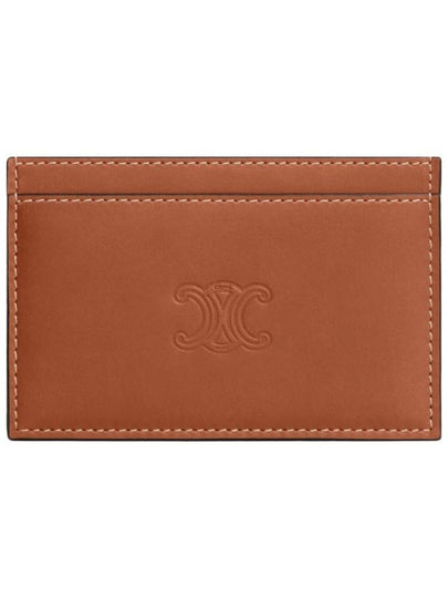 Triomphe Embossed Calfskin Half Wallet Black - CELINE - BALAAN 2