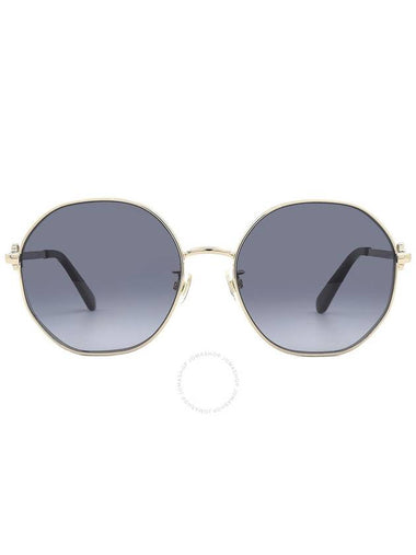 Kate Spade Dark Grey Shaded Round Ladies Sunglasses VENUS/F/S 0RHL/9O 56 - KATE SPADE - BALAAN 1