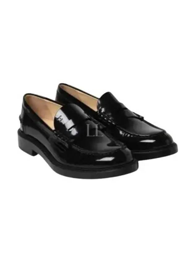 Women's Patent Leather Penny Loafers Black - TOD'S - BALAAN 2