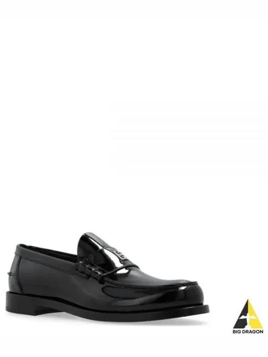 Mr G Glossy Leather Loafer Black - GIVENCHY - BALAAN 2