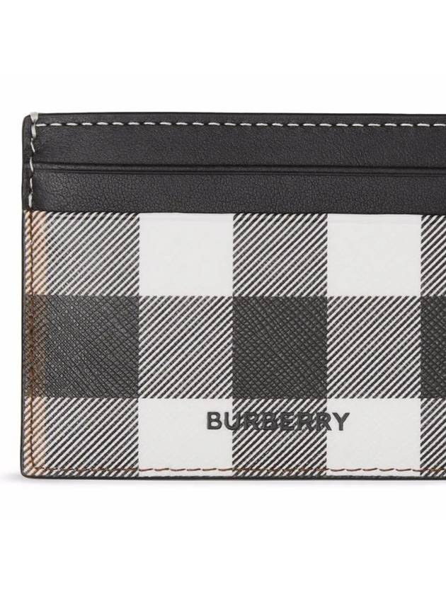 Check Print 2-tier Card Wallet Dark Burch Brown - BURBERRY - BALAAN 7