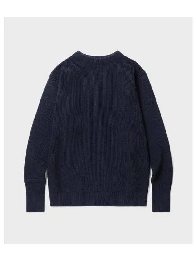 ANDERSEN Sailor Crew Neck Navy Blue - ANDERSEN-ANDERSEN - BALAAN 1