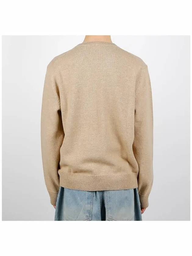 Anagram Wool Knit Top Beige Melange - LOEWE - BALAAN 5