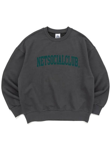 ARCH LOGO SWEATSHIRTS CHARCOAL - NET SOCIAL CLUB - BALAAN 1