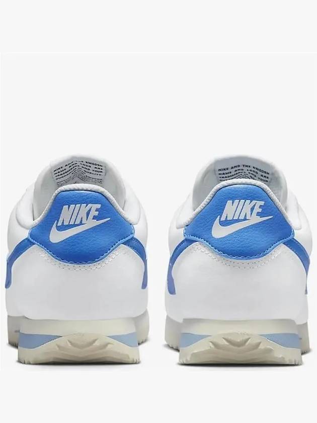 Women's Cortez Low Top Sneakers Blue White - NIKE - BALAAN 4