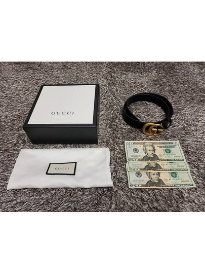 Marmont GG gold logo belt - GUCCI - BALAAN 2