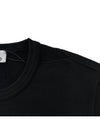 Wappen Patch Crew Neck Cotton Sweatshirt Black - STONE ISLAND - BALAAN 5