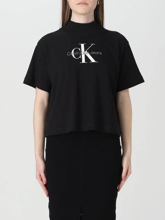 Short Sleeve T Shirt J20J222130 BEH Black - CALVIN KLEIN - BALAAN 1