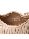 Wander Matelasse Nappa Leather Hobo Mini Bag Pink - MIU MIU - BALAAN 9