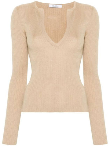 Max Mara Sweaters Beige - MAX MARA - BALAAN 1