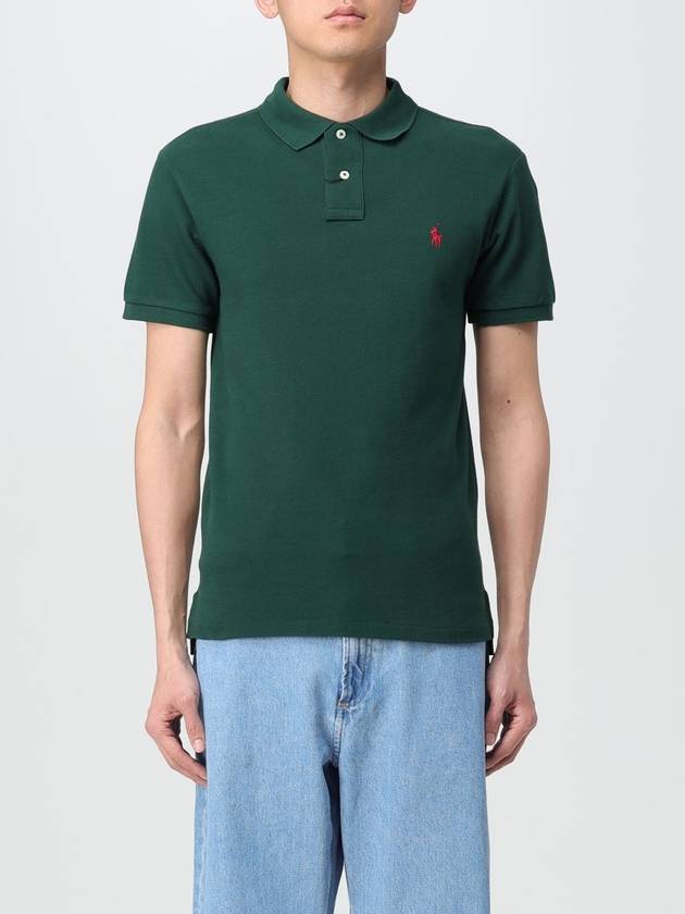 Men's Pony Slim Fit Short Sleeve Polo Shirt Green - POLO RALPH LAUREN - BALAAN 2