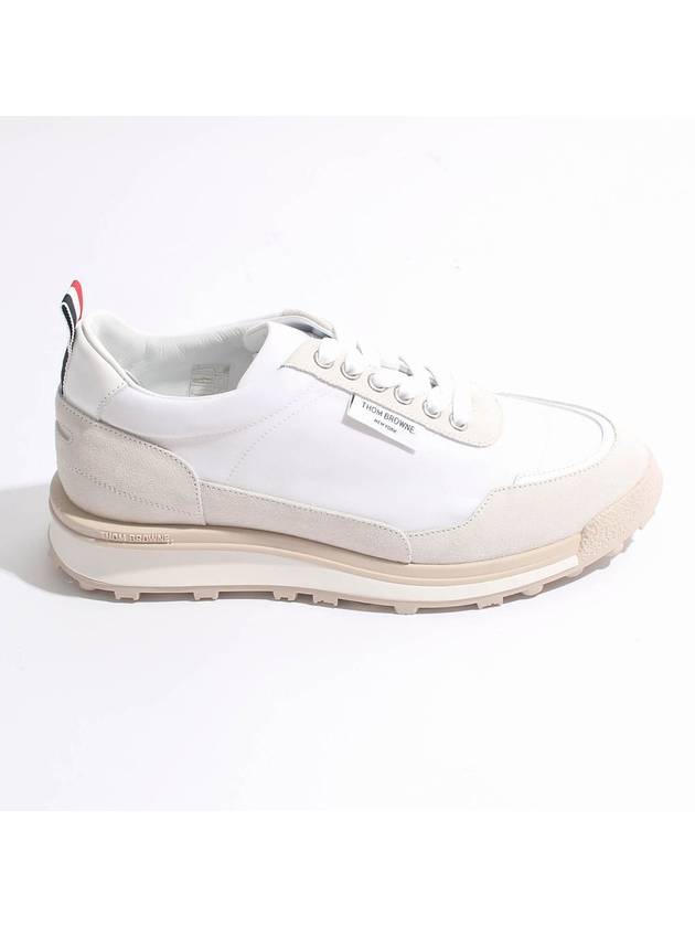 Alumni Eco Nylon Sneaker Tonal White Fun Mix - THOM BROWNE - BALAAN 2