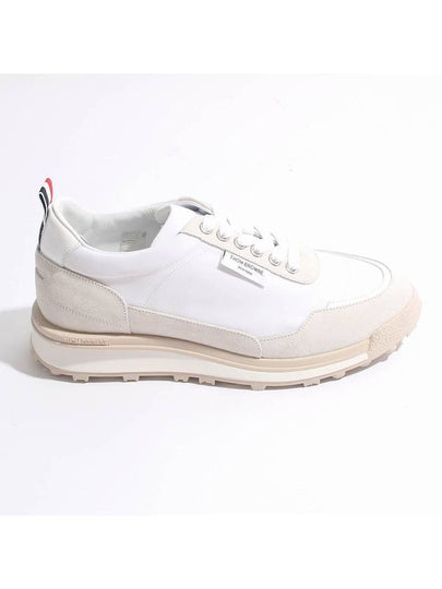 Alumni Eco Nylon Sneaker Tonal White Fun Mix - THOM BROWNE - BALAAN 2