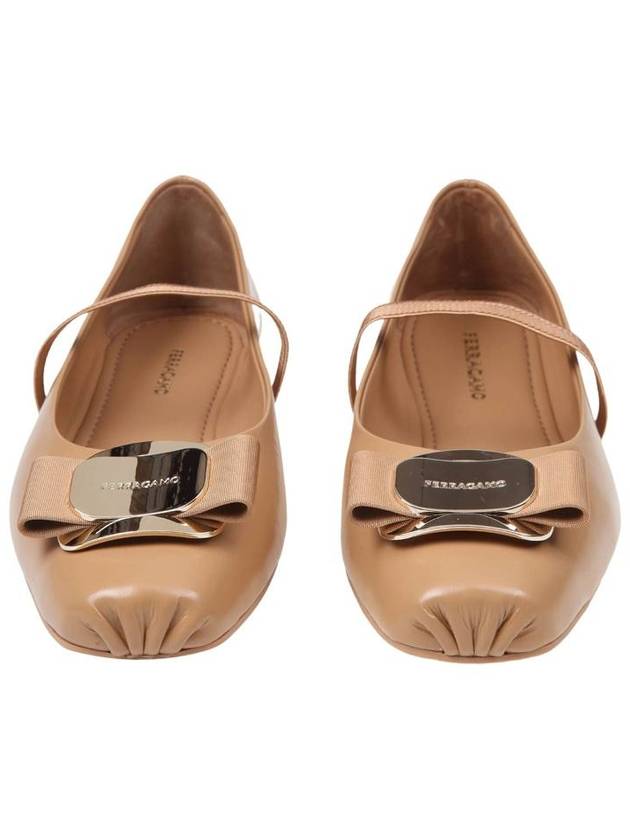 Salvatore Ferragamo Ballerina In Soft Leather - SALVATORE FERRAGAMO - BALAAN 3