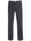 Men's Martin Straight Jeans Black - A.P.C. - BALAAN 2