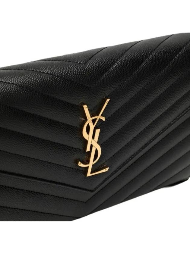 Monogram Matelasse Chain Shoulder Bag Black - SAINT LAURENT - BALAAN 6